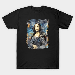 Mona Lisa in the style of Van Gogh T-Shirt